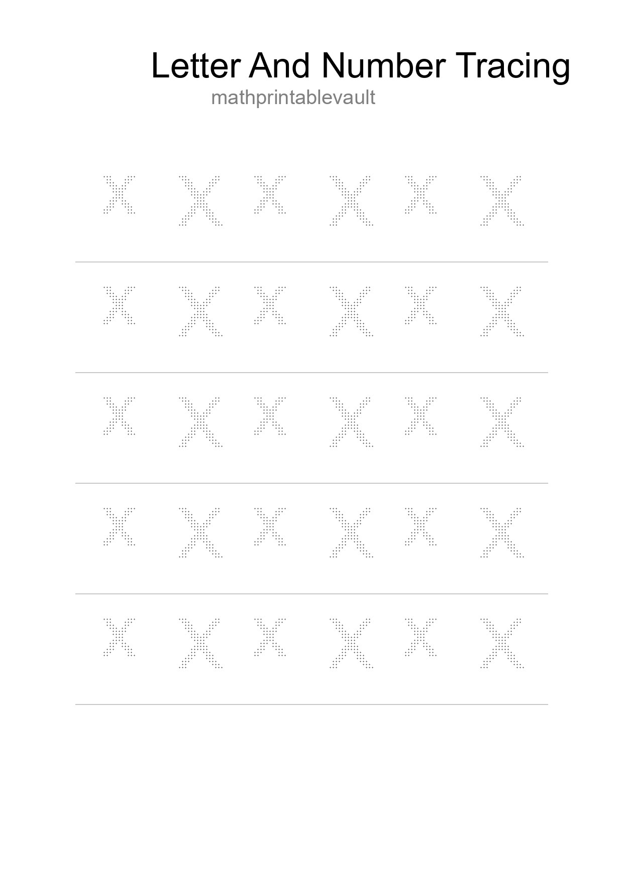 Printable Tracing Worksheet For Kids - Part 109